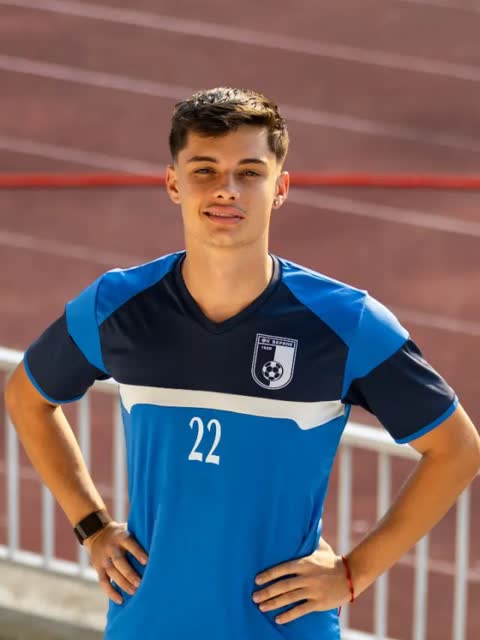 Atleta Diego Fagnoli, acompanhado por Ary Brum